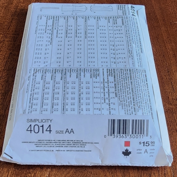 Simplicity sewing pattern dresses & jackets suiting #4014, sz: 10-18, NEW! - Picture 15 of 15